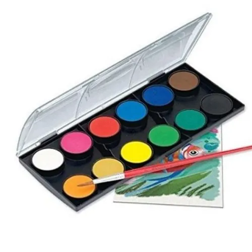 Útiles Y Kits Escolares | Materiales Y Productos De Arte< Acuarela Escolar Faber Castell X 12 Deckfarben Watercolours