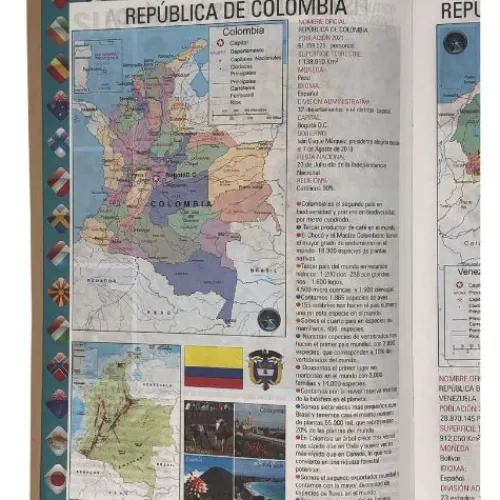 Útiles Y Kits Escolares | Textos Escolares< atlas universal y Colombia con información estadística | Panafargo