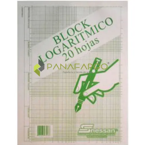 Papeleria | Útiles Y Kits Escolares< Block Logarítmico Nessan X 20 Hojas