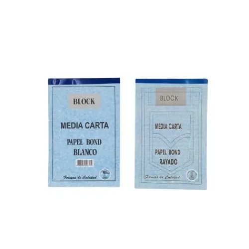 Papeleria< Block Oficio o Carta En Todos los Tipos 80 Hojas Norma