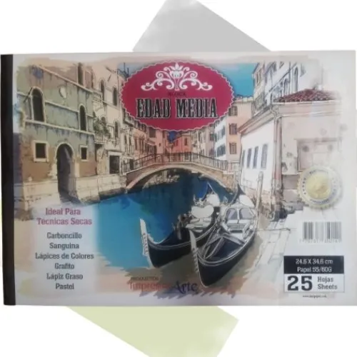 Útiles Y Kits Escolares | Materiales Y Productos De Arte< Block Papel Edad Media Octavo de Pliego o 25X35 cm
