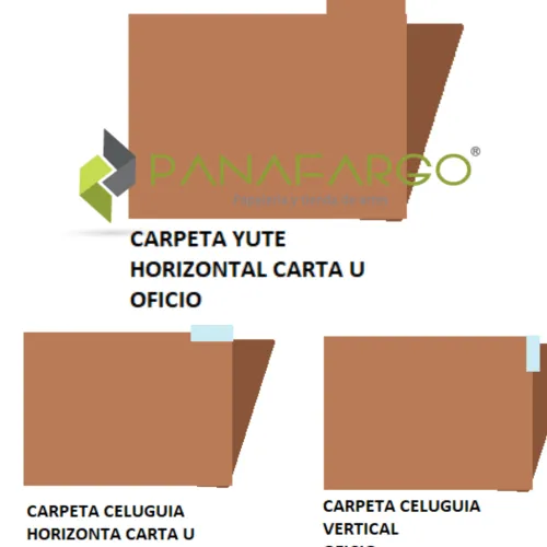Papeleria | Cartón< Carpeta Celuguia | Yute | Tamaño Carta y Oficio | Panafargo