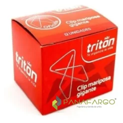 Suministros E Insumos De Oficina< Clip Mariposa Triton Gancho Gigante Metálico Por 12 Und
