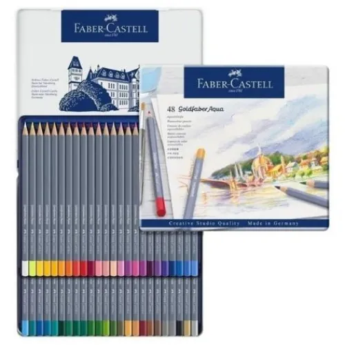 Útiles Y Kits Escolares | Lápices De Colores Escolares< Colores Faber Castell Goldfaber De Caja Metálica X48-X36-24
