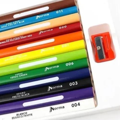 Útiles Y Kits Escolares | Lápices De Colores Escolares< Colores Norma Jumbo X12 Lápices De colores Triangulares