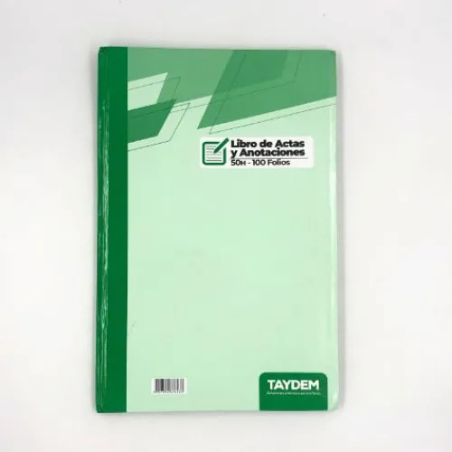 Suministros E Insumos De Oficina< Cuaderno de Actas sin A-Z X 100 Folios Económico