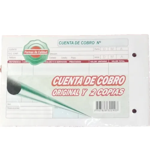 Suministros E Insumos De Oficina< Cuenta De Cobro Original | Panafargo