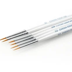 Materiales Y Productos De Arte | Acuarelas< Delineador en pincel blanco fino - cerdas suaves corona | Panafargo