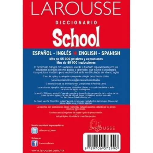 Útiles Y Kits Escolares | Suministros E Insumos De Oficina< Diccionario Ingles Español - Larousse Tipo Básico Y School
