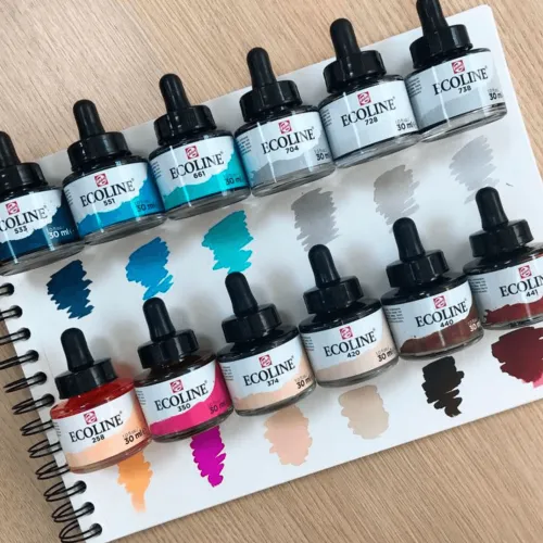 Materiales Y Productos De Arte | Materiales Para Lettering Y Caligrafía< Ecoline acuarela tinta de excelente calidad + Panafargo