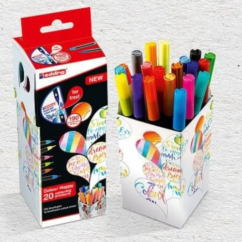 Materiales Y Productos De Arte | Productos Y Materiales Para Caligrafía< Happy Box - Edding Color De Dos Tamaños Basic Y Big