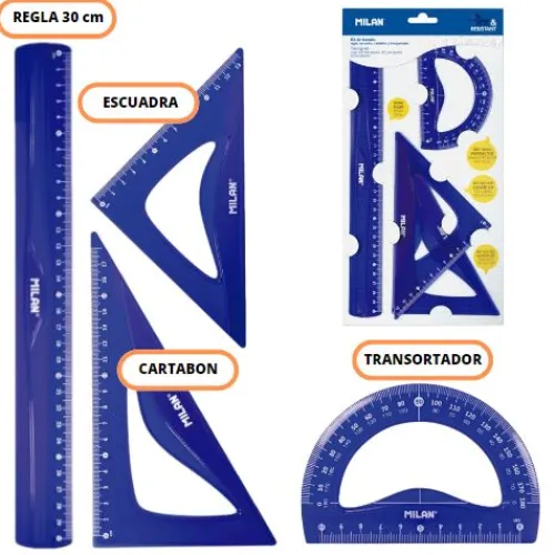 Útiles Y Kits Escolares | Escuadras< juego geometrico flexible Milan