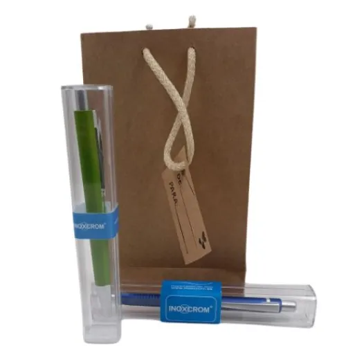 Suministros E Insumos De Oficina | Insumos De Escritura< Lapicero elegante x2 + bolsa kraft | Papeleria Panafargo