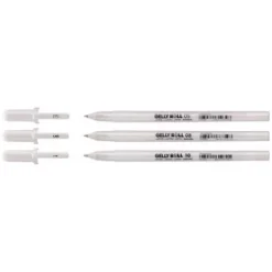 Papeleria< Lapicero gelly roll blanco de la marca Sakura - Panafargo