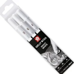 Papeleria< Lapicero gelly roll blanco de la marca Sakura - Panafargo
