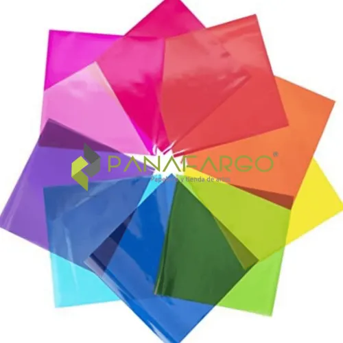 Papeleria | Materiales Para Maquetas Escolares< Papel Celofán Tornasol, Transparente Y Colores | Panafargo