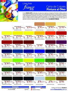 Materiales Y Productos De Arte | Materiales Para Pintar Cuadros< Pintura Óleo Precio Franco Arte 140ml | Panafargo