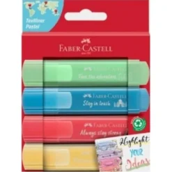 Materiales Y Productos De Arte | Materiales Para Lettering Y Caligrafía< Resaltador Faber Castell Textliner - Pastel y Metalizados x 4 y 8 UND