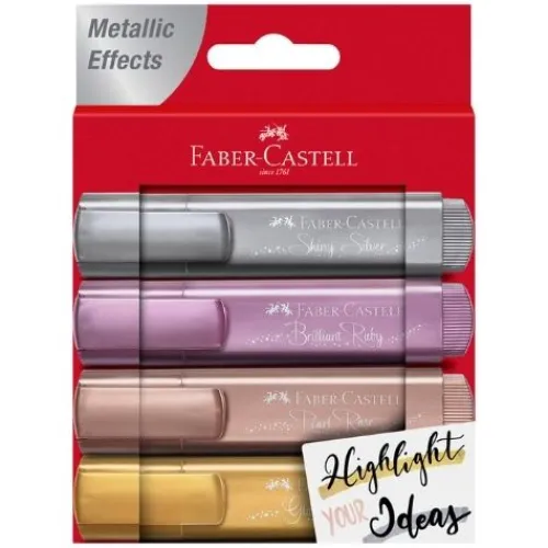 Materiales Y Productos De Arte | Materiales Para Lettering Y Caligrafía< Resaltador Faber Castell Textliner - Pastel y Metalizados x 4 y 8 UND