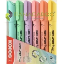 Suministros E Insumos De Oficina | Insumos De Escritura< Resaltador Kores Pastel Grueso X 6 Colores