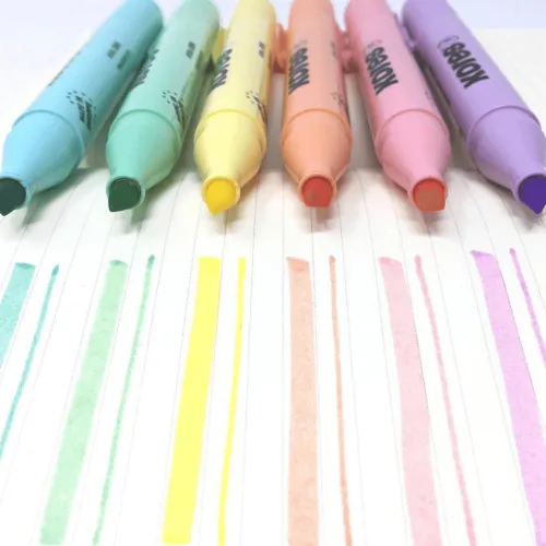 Suministros E Insumos De Oficina | Insumos De Escritura< Resaltador Kores Pastel Grueso X 6 Colores
