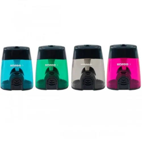 Útiles Y Kits Escolares | Suministros E Insumos De Oficina< sacapunta con deposito, kores Klick it colores traslucidos