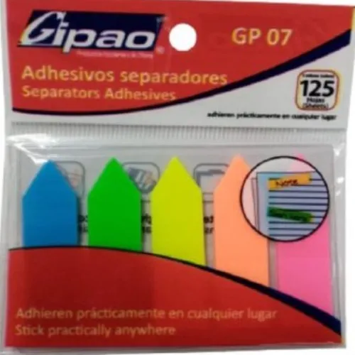 Papeleria | Útiles Y Kits Escolares< separadores adhesivos - gipao en paquete de varios colores