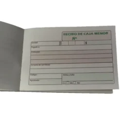 Suministros E Insumos De Oficina | Formas Preimpresas Administrativas< Talonario Caja Menor De Recibo Sencillo Por 100 Hojas