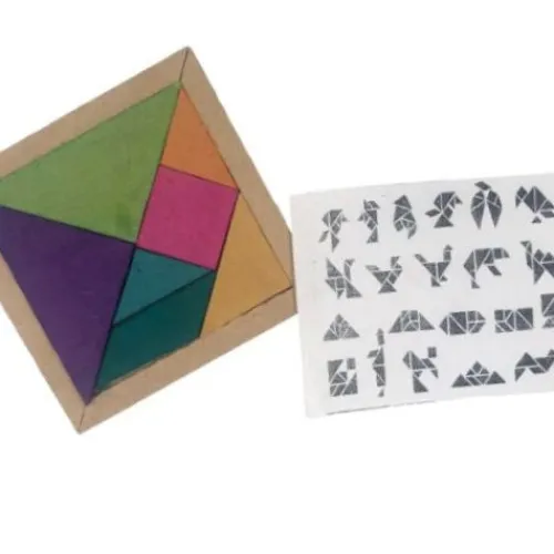 Útiles Y Kits Escolares< Tangram de madera, pequeño y grande